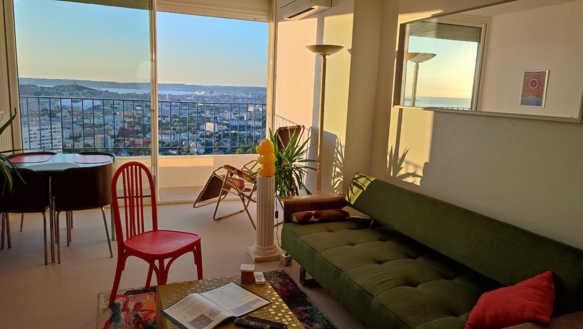 Panoramic View Of Marseille For Two Apartment Exterior foto